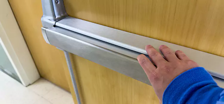 Installing a Push Bar on a Door Vista